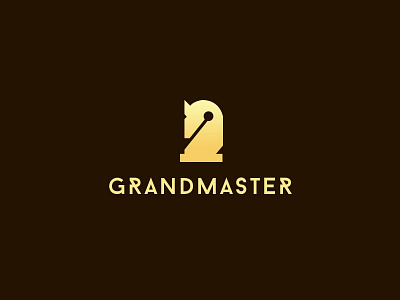 Grandmaster brandhalos chess digital grand master horse icon identity illustration logo mark sumesh technology