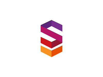 Stack Route brandhalos code icon illustration letter logo mark route s stack tech technology