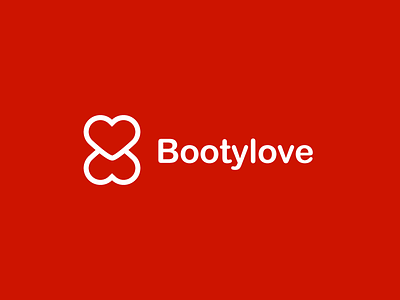Booty Love body booty brandhalos buttocks icon illustration logo love mark sex shape