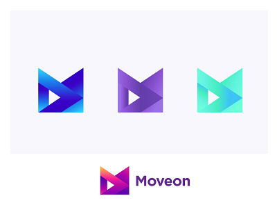 Moveon Colour arrow colour forward icon illustration letter logo m mark monogram move