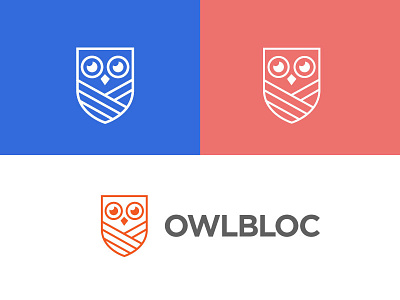 Owlbloc Logo bird brand brandhalos icon identity illustration logo mark owl security shield sumesh