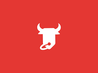 Bull Tag animal brandhalos bull identity illustration logo mark price tag