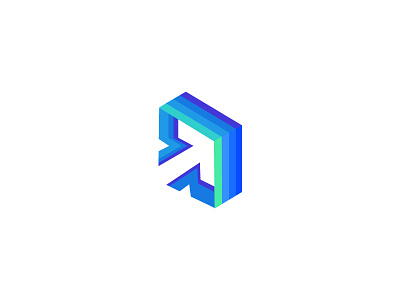 Arrow arrow build forward fusion grow identity illustration logo mark media stack up