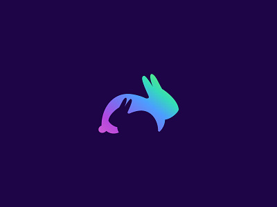 Mamma rabbit animal brand brandhalos color gradiant gradient color icon identity illustration logo mark palattecorner rabbit restaurant sumesh two vector