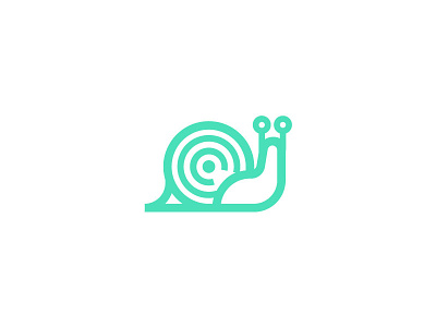 Target Snail animal brandhalos creative design icon identity illustration logo mark palattecorner security slow snail speed target vector wifi