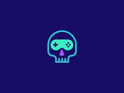 Deadly Games abstract boat bone creative dead die flat game game app human joystick logo minimal pirate plus reaper risk skeleton skull vampire