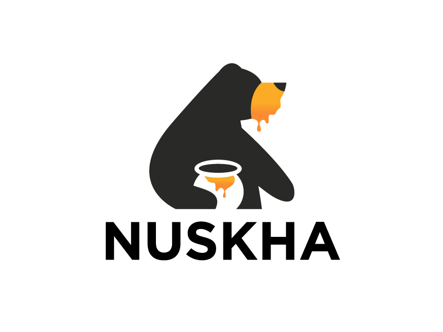 Nuskha bear logo by Sumesh | Logo Designer on Dribbble