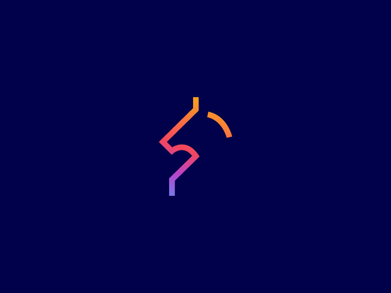 Horse animals horse animal modern top 9 logo design concept color colorfull gradient color fun abstract flat minimal logo designer vector creative identity icon mark illustration logo