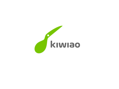 Kiwiao green new concept modern top 10 logo designer top 9 fruit australia kiwi bird animal vector creative brand identity icon mark illustration logo