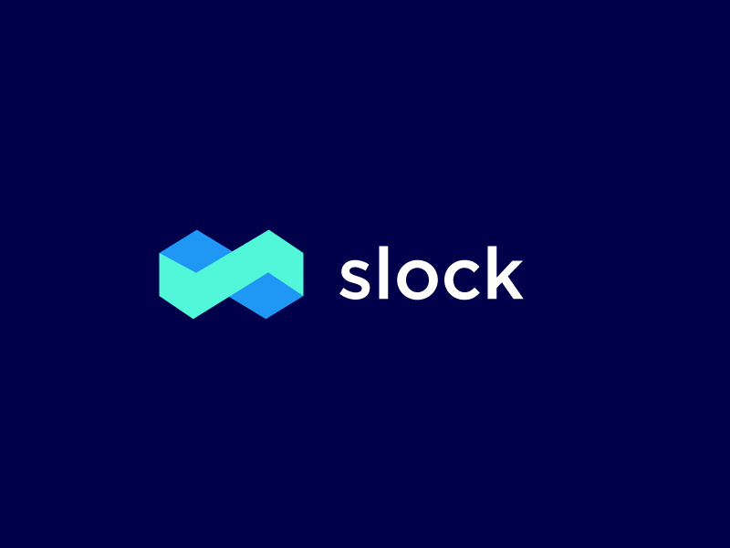Slock conncet concept logo designer color colorfull gradient top 9 letter s letter lettering square box design branding vector creative brandhalos identity icon mark illustration logo