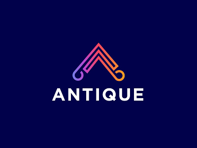 Antique abstract antique business colorfull concept creative gradient grid hotel letter a lettering logo logo designer marketing old retro smart structure sumesh jose trend