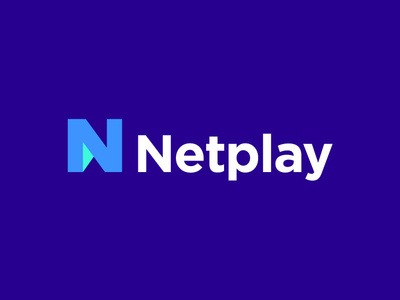 Netplay blue creative creative concept clever design icon identity illustration letter n lettering logo logo designer mark minimal netplay online play smart colorfull typography vector video