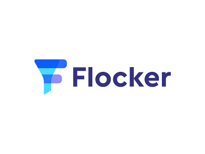 Flocker brand creative concept clever smart f file files filter flocker gradient colorfull icon identity illustration letter lettering letter f logo logo designer sumesh jose mark minimal minimal flat geometric sorting trending modern abstract vector