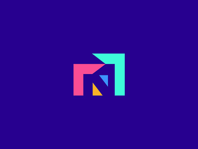 Neowin Icon arrrow growth blue green oranage red clever concept creative colourful gradient creative geometric flat minimal icon identity illustration letter n lettering logo mark minimal modern trending abstract negative space neowin win v ictory sumesh jose smart logo designer top 9 best lgos vector winner first marketing