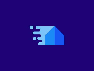 Move Home blue clever concept creative fast flat forward home house hut icon identity illustration logo logo designer mark move smart logo stay gold sumesh