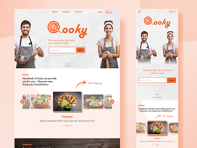 Responsive Website for cooking tutorial