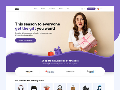 Gifting Platform branding graphic design logo ui