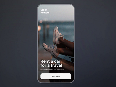 Car Rent App Checkout Animation Interaction UX UI animation app booking car car rent design interaction interface ios mobile motion graphics rent road trip tesla travel typography ui user experience user interface ux