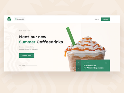 Starbucks Redesign #1 Homepage