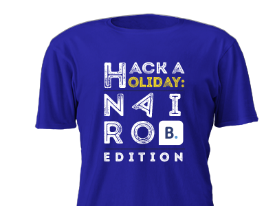 Hack a holiday : Nairobi edition t-shirt design t shirt