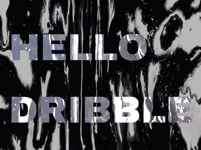 Hello Dribbble!! abstract after effects debut motion art projection art video