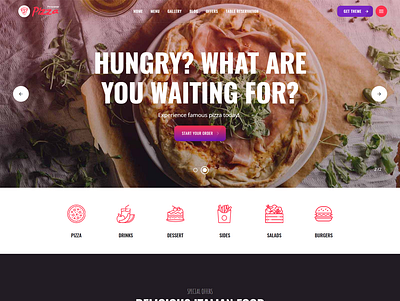 Fast Food Delivery Restaurant Responsive Website branding design elementor illustration orbit digital buzz woocommerce wordpress