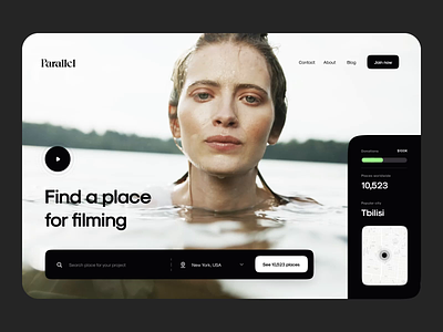 Parallel - Animation Concept animation film landing location mobile motion ui water web