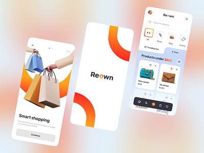 Reown - Luxury Brand E-Commerce 3d animation app atuka clean dailyui e-commerce gif interaction interface layout mobile motion product design simple tbilisi top ubani ui uiux