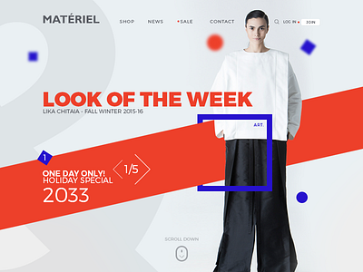 Materiel catalog fashion list online shop style ui