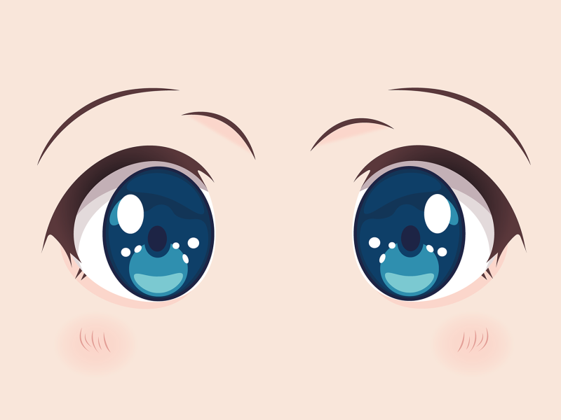 Blue eyes by Violetta Bespalova on Dribbble