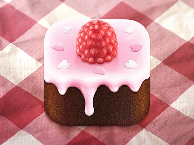 Raspberry pie cake food icon ios pie raspberry vector
