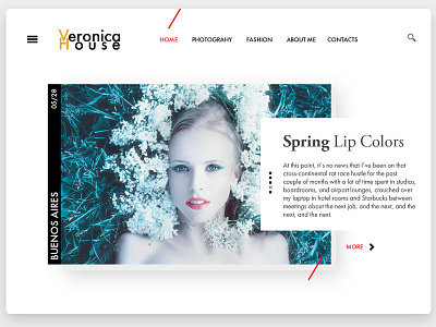 Veronica House add bag blog card colours fashion lips photos spring ui ux week