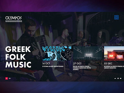 Music Band band digital folk france greek music poland ui uk ux