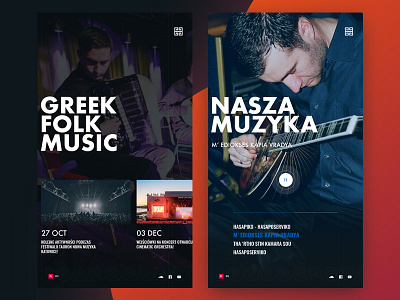 Band muzyka band digital folk france greek music poland ui uk ux