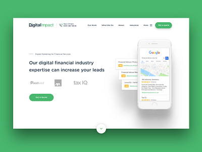 New Industry & Service Landing Pages For Digital Impact