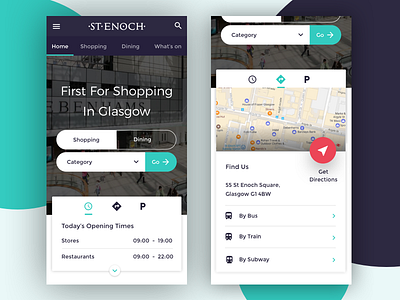 St Enoch Centre Homepage - Quick Actions