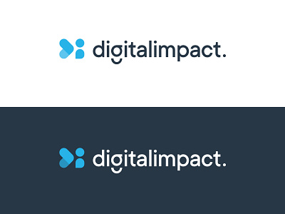 New Digital Impact Logo branding clean colorful design digital digitalimpact glasgow icon logo minimal rebrand typography