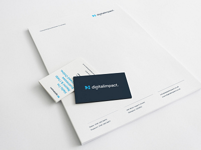 DI Business Cards & Letterhead branding business card business card design clean design design agency letterhead logo minimal typography