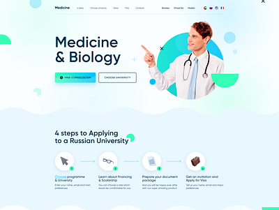 Medicine Website design medicine minimalism site siteformedicine ui webdesign website