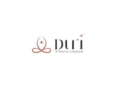 Duri - A starry Lifestyle brand branding business identiyt design elegant elegant logo graphic design identity illustration lifestyle lifestyle logo logo logo design minimal minimalist modern logo star vector visual identity yoga