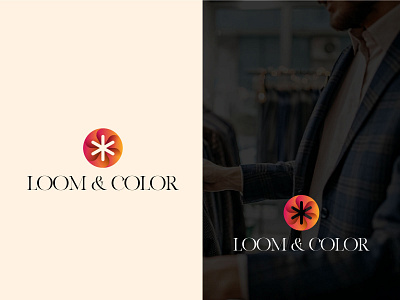 Loom & Color - A Clothing Brand brand branding business lgo cloth clothing clothing brand color design elegant fabrics graphic design identity illustration logo logo design logo folio lomm modern logo online brand vector