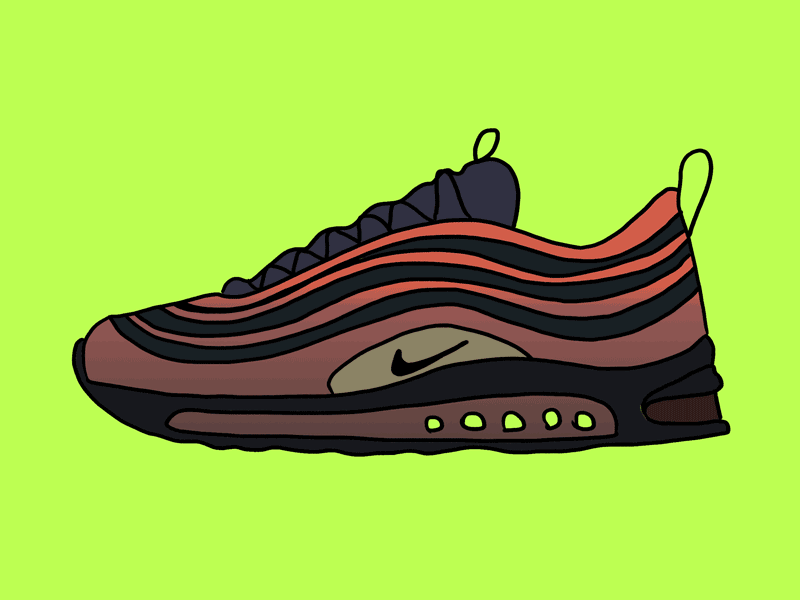 SkAIR 97 animation illustration sneakers