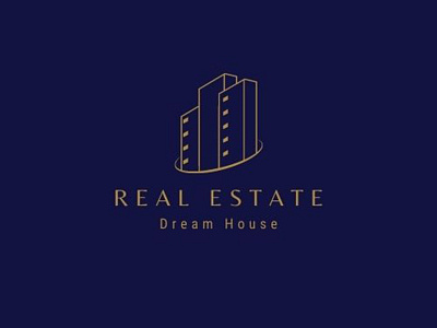 Luxury Real Estate Logo Design line logo