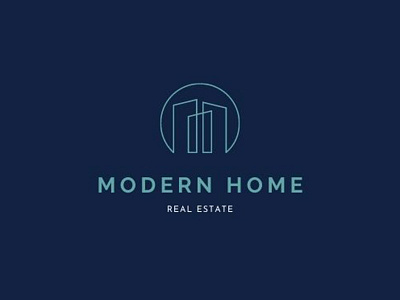 Modern Home Real Estate Logo Design homes for sale