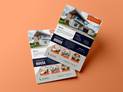 Home for Sale Real Estate Flyer Template advertising ui