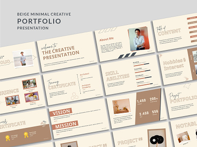 Beige Minimal Creative Portfolio - Presentation