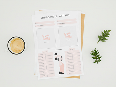 Before & After Planner Template grocery list