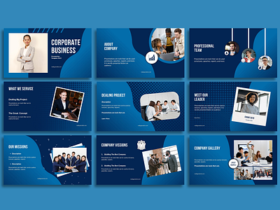 Blue and Gradient Corporate Presentation