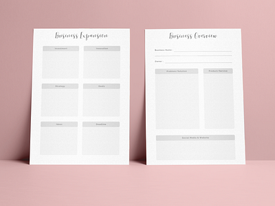 Business Expansion and Overview Planner Template profit