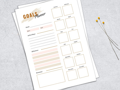 Goals Planner Template